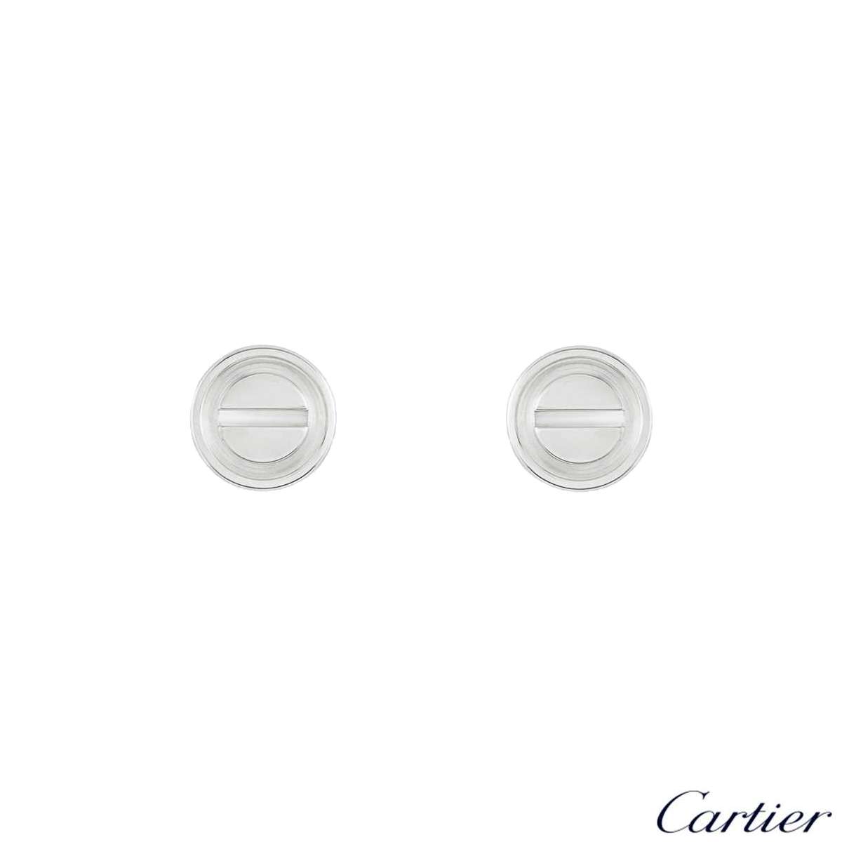 Cartier White Gold Love Earrings B8301256 | Rich Diamonds